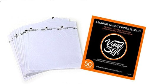 Archival Quality Inner Sleeves - 50 Count | Retro Vinyl Club