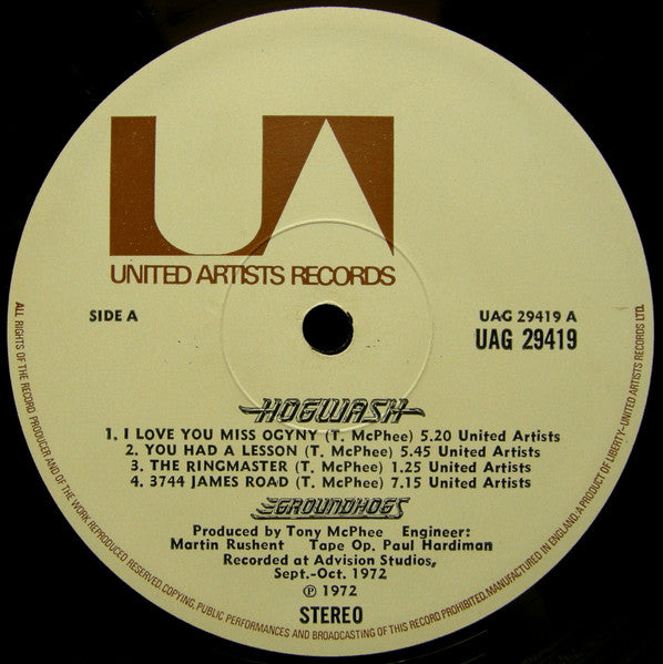 Groundhogs Hogwash - VINYL LP in FOLDOUT COVER