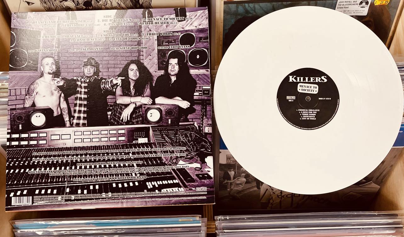 Killers Menace To Society - WHITE COLOURED VINYL LP