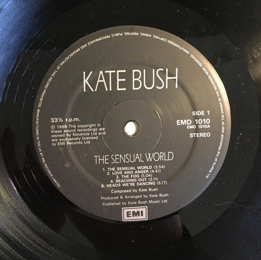Kate Bush The Sensual World - VINYL LP Original Issue