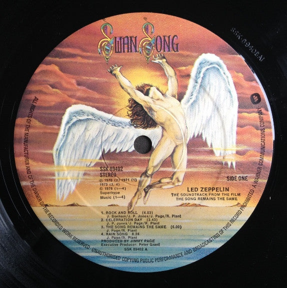 Led Zeppelin The Soundtrack From The Film The Song Remains The Same - 2 x VINYL LP SET