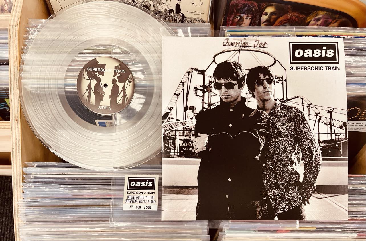 Oasis Supersonic Train - CRYSTAL CLEAR COLOURED VINYL LP
