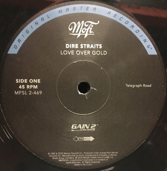 Dire Straits Love Over Gold - 2 x VINYL LP SET MOBILE FIDELITY AUDIOPHILE ISSUE