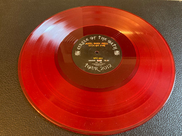 Axel Rudi Pell Live On Fire (Circle Of The Oath Tour 2012) - 3 x YELLOW / ORANGE / RED COLOURED VINYL LP SET
