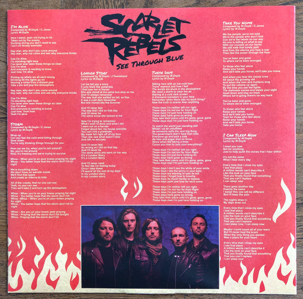 Scarlet Rebels See Through Blue - MARBLED BLUE COLOURED VINYL LP