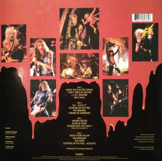 W.A.S.P. Live ..In The Raw - 2 x VINYL LP SET