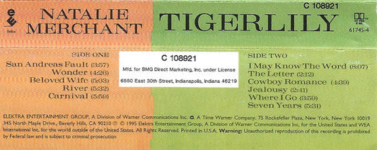 Tigerlily (CASSETTE) | Excellent (EX) Excellent (EX) Retro Vinyl Club