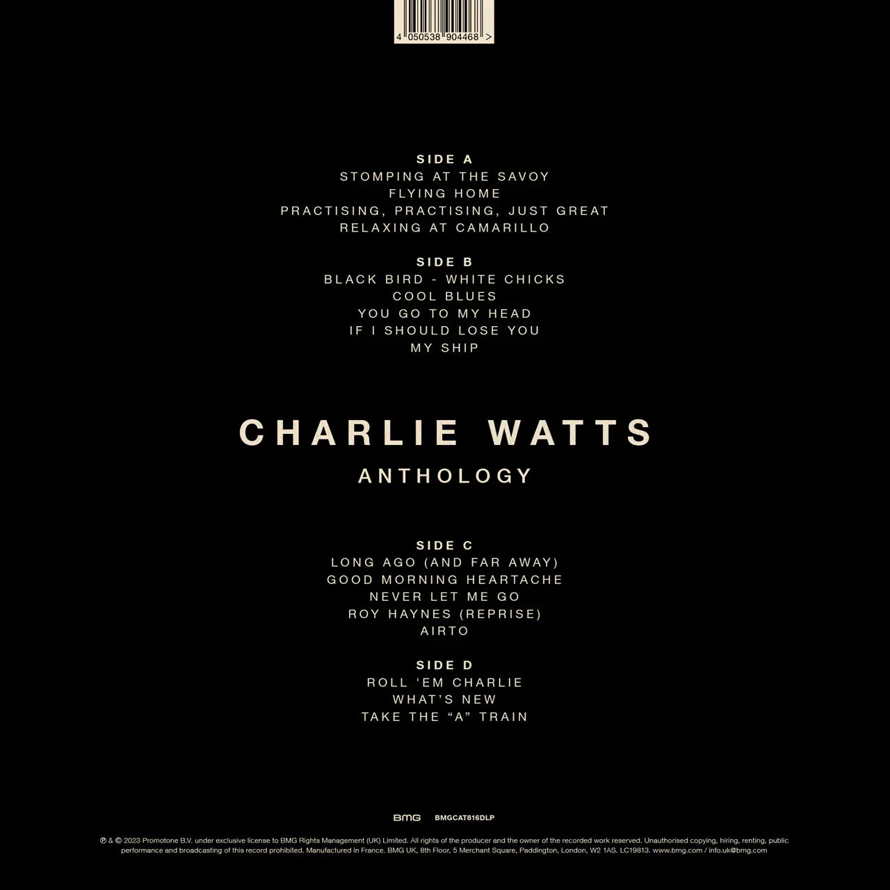 Charlie Watts Anthology - 2 x VINYL LP SET