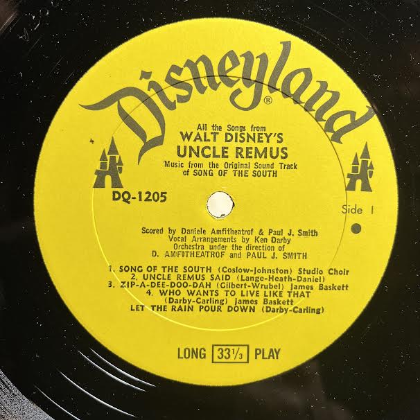 All The Songs From Walt Disney's Uncle Remus (VINYL) | Near Mint- (NM-) Near Mint (NM or M-) Retro Vinyl Club