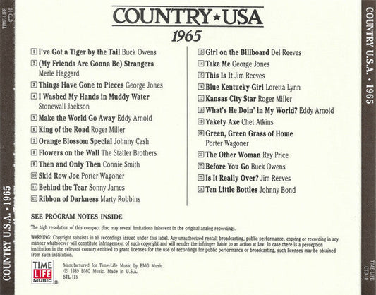 Country USA 1965 (CD) | Retro Vinyl Club