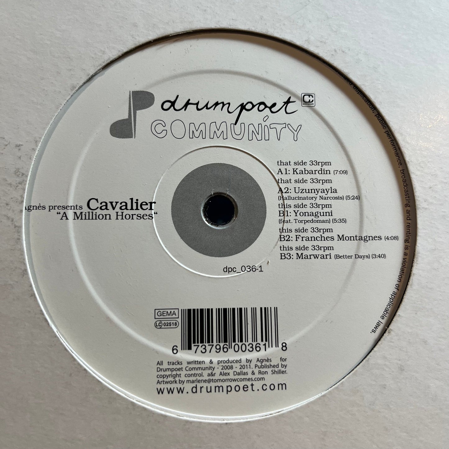 A Million Horses (VINYL) *RECORD 1 ONLY* | Excellent+ (EX+) Generic Retro Vinyl Club