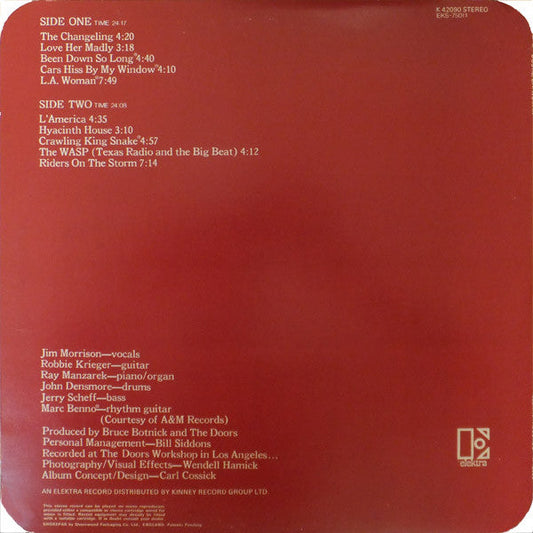 Doors L.A. Woman - Original VINYL LP with CELLOPHANE WINDOW
