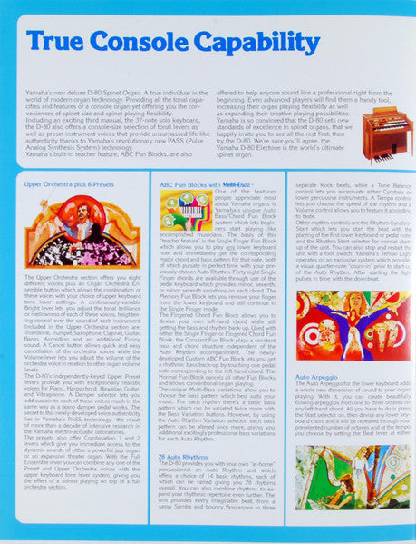 "One Man Opry" Bob Hacker Plays The Yamaha Electone D-80 (VINYL) | Near Mint (NM) Excellent (EX) Retro Vinyl Club