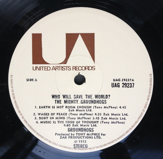 Groundhogs Who Will Save The World? The Mighty Groundhogs! - ORIGINAL VINYL LP in GATEFOLD