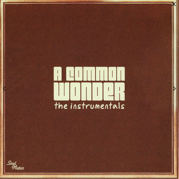 A Common Wonder The Instrumentals | Retro Vinyl Club