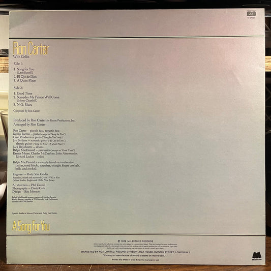 A Song For You (UK VINYL) | Near Mint (NM) Near Mint (NM) Retro Vinyl Club