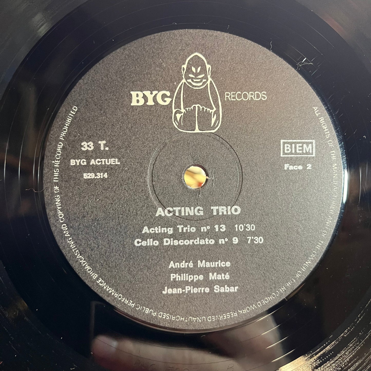 Acting Trio (FRANCE VINYL) | Near Mint (NM) Near Mint (NM) Retro Vinyl Club