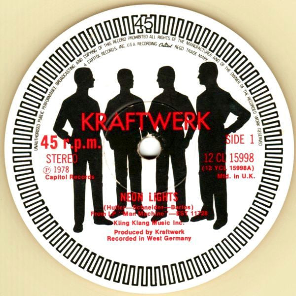 Kraftwerk Neon Lights - LUMINOUS COLOURED VINYL 12"