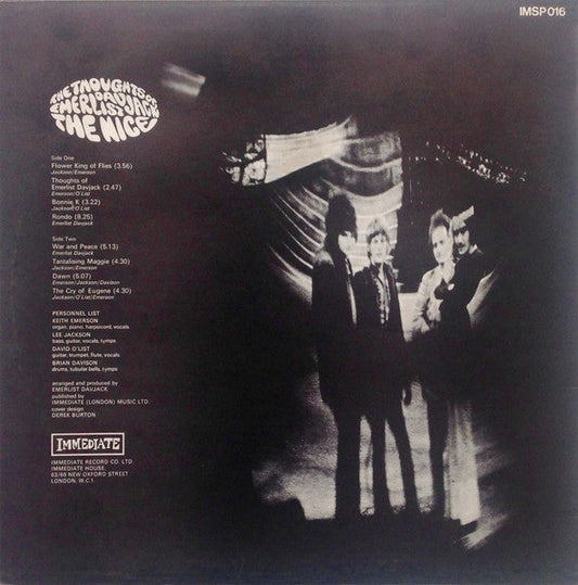 The Nice The Thoughts Of Emerlist Davjack - ORIGINAL VINYL LP