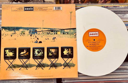 Oasis Roll With It - WHITE COLOURED VINYL 12"