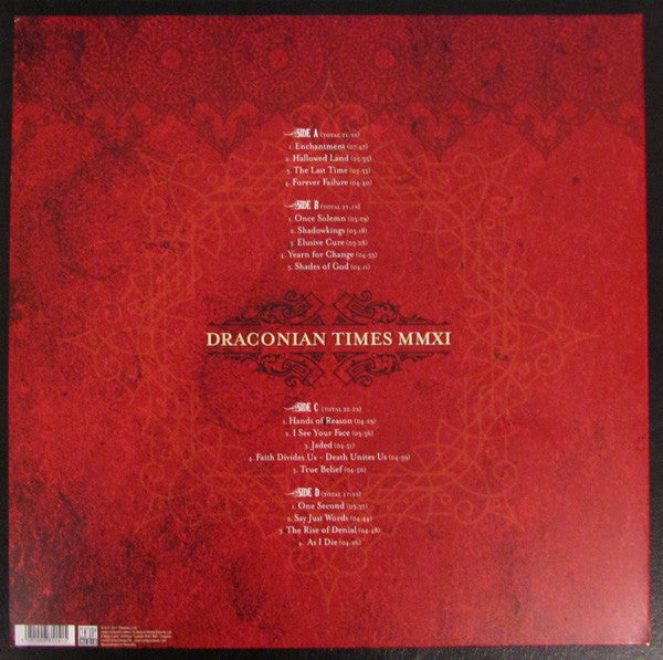 Paradise Lost Draconian Times MMXI - 2 x 180 GRAM VINYL LP