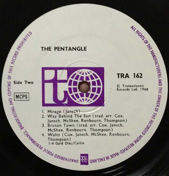 The Pentangle The Pentangle - ORIGINAL VINYL LP