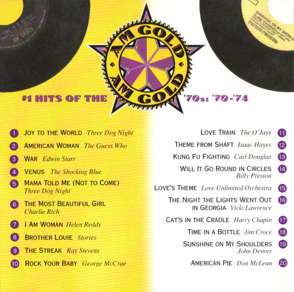 AM Gold - #1 Hits Of The '70s: '70-'74 *CD* | Retro Vinyl Club