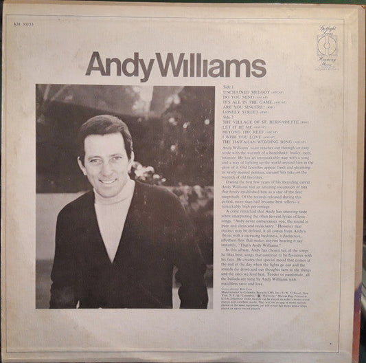 Andy Williams | Retro Vinyl Club