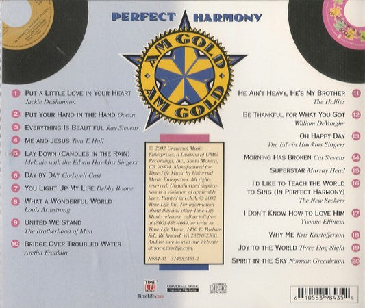 AM Gold - Perfect Harmony *CD* | Retro Vinyl Club