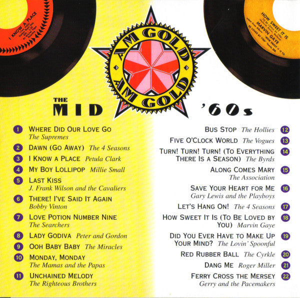 AM Gold - The Mid-'60s *CD* | Retro Vinyl Club