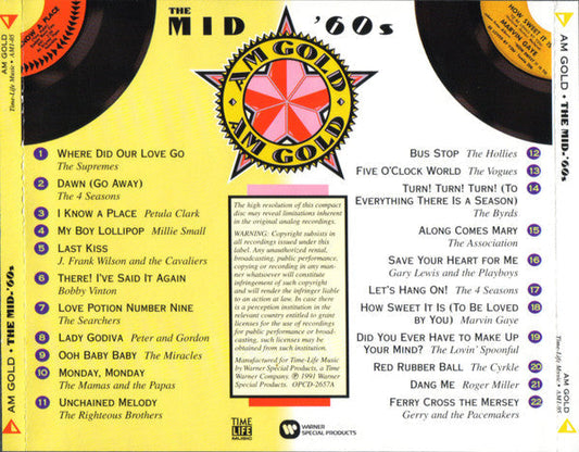 AM Gold - The Mid-'60s *CD* | Retro Vinyl Club