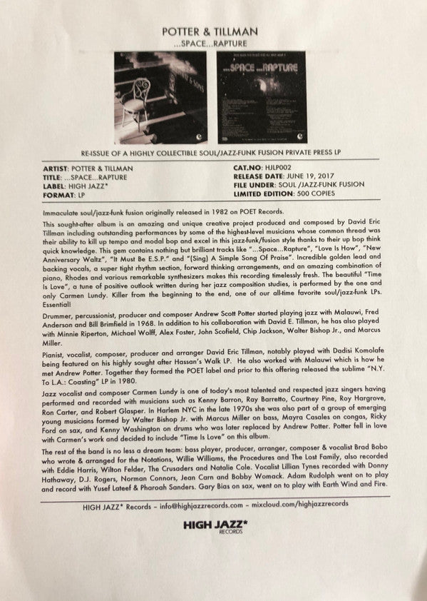 ...Space...Rapture | Retro Vinyl Club