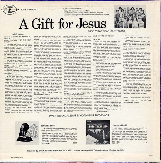 A Gift For Jesus (VINYL) | Near Mint (NM) Near Mint (NM) Retro Vinyl Club