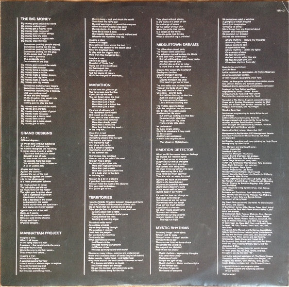 Rush Power Windows - VINYL LP with INNER