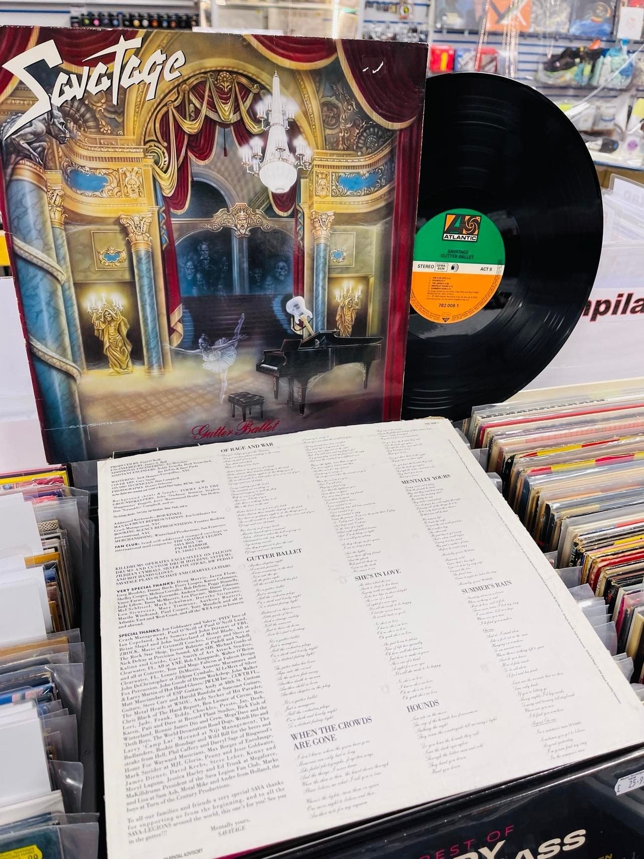 Savatage Gutter Ballet VINYL LP