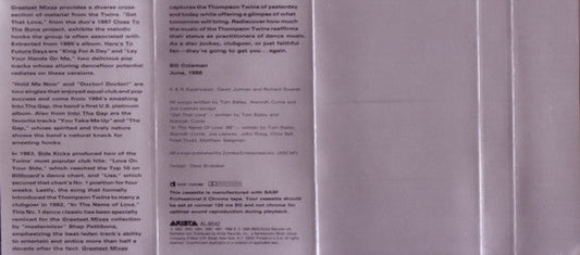 The Best Of Thompson Twins / Greatest Mixes *CASSETTE* | Near Mint (NM) Near Mint (NM) Retro Vinyl Club