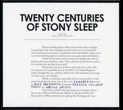 Twenty Centuries Of Stony Sleep | Retro Vinyl Club