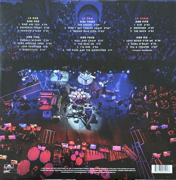 The Who With Orchestra, Live At Wembley - 3 x 180 GRAM VINYL LP SET