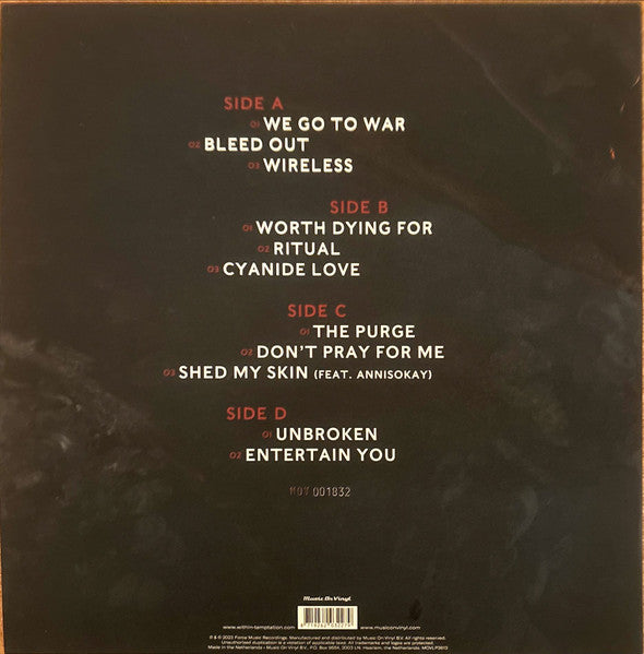 Within Temptation Bleed Out - 2 x 180 GRAM VINYL LP SET - NUMBERED