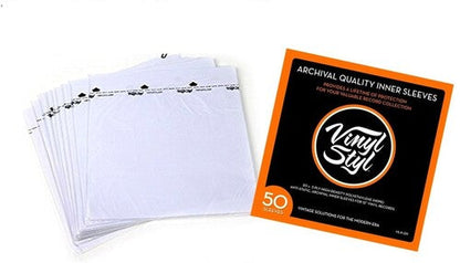 Archival Quality Inner Sleeves - 50 Count | Retro Vinyl Club