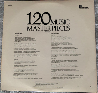 120 Music Masterpieces (2xVINYL) | Near Mint (NM) Near Mint (NM) Retro Vinyl Club
