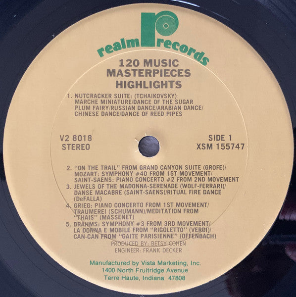 120 Music Masterpieces (2xVINYL) | Near Mint (NM) Near Mint (NM) Retro Vinyl Club