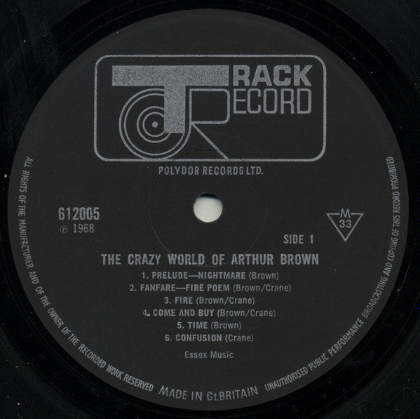 The Crazy World Of Arthur Brown s/t-  ORIGINAL MONO VINYL LP