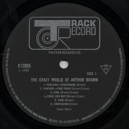 The Crazy World Of Arthur Brown s/t-  ORIGINAL MONO VINYL LP