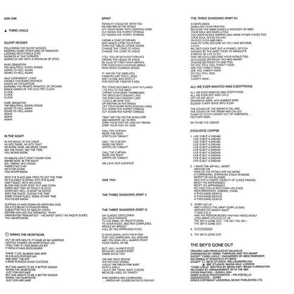 Bauhaus The Sky's Gone Out -  VIOLET COLOURED VINYL LP