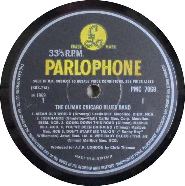 The Climax Chicago Blues Band s/t - VINYL LP - ORIGINAL MONO