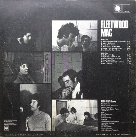 Peter Green's Fleetwood Mac s/t - VINYL LP - ORIGINAL MONO on BLUE HORIZON