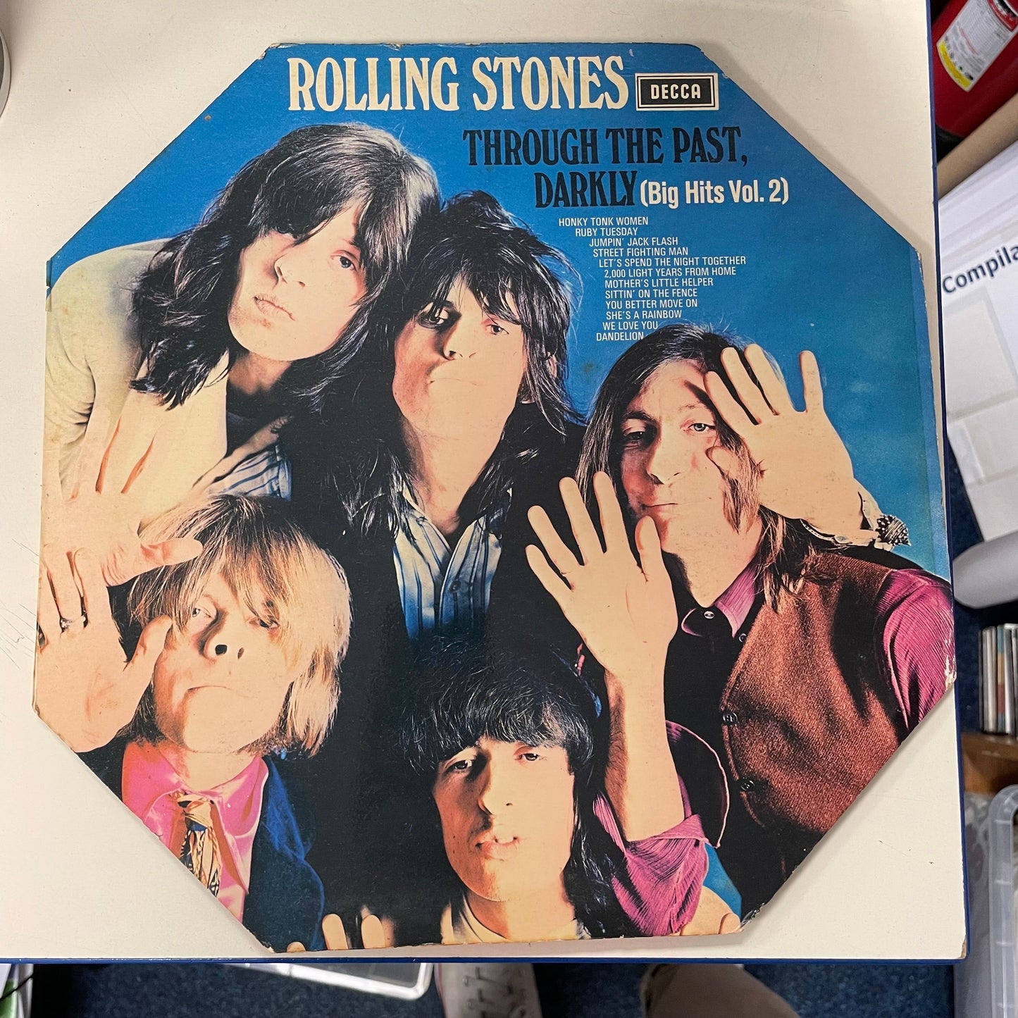The Rolling Stones Through The Past, Darkly (Big Hits Vol. 2) - ORIGINAL ISSUE IN OCTAGONAL SLEEVE