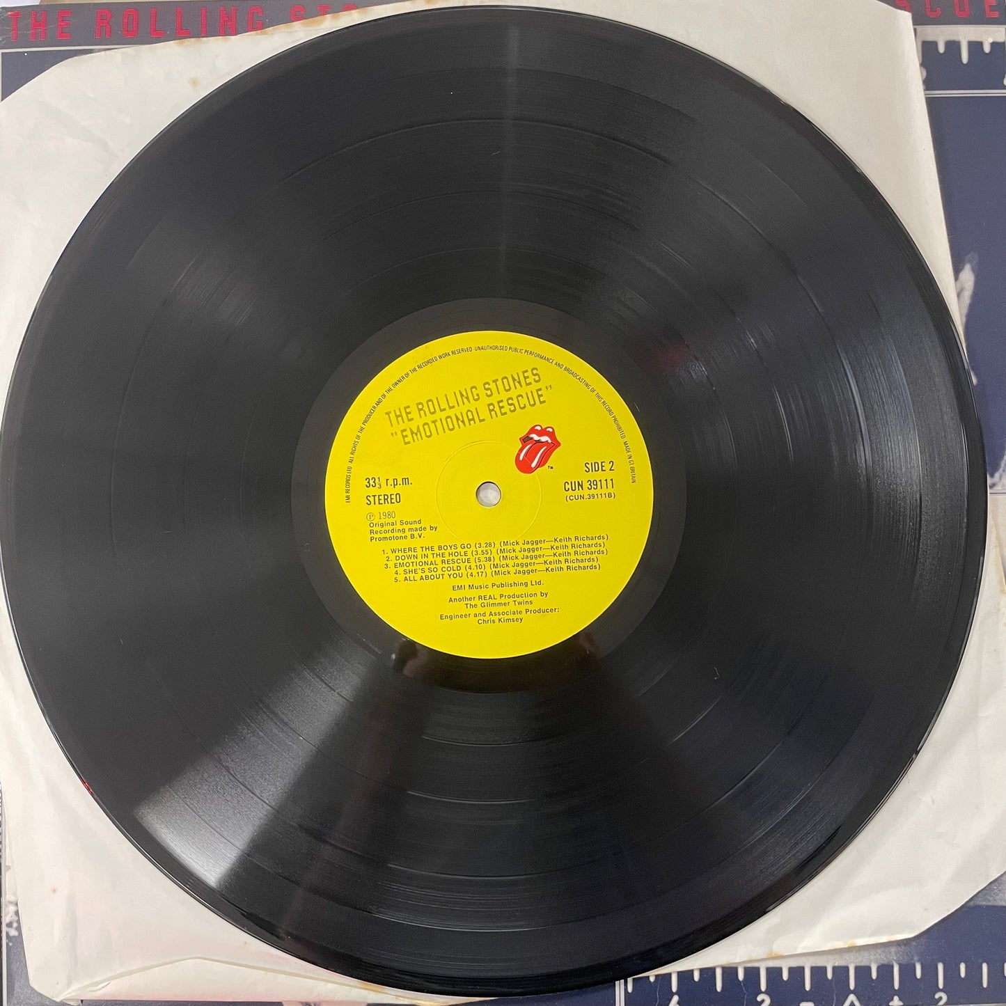 The Rolling Stones - Emotional Rescue - ORIGINAL ISSUE + POSTER