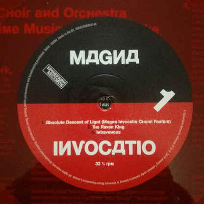 Jaz Coleman Magna Invocatio - RED TRANSPARENT COLOURED VINYL & BLACK VINYL LP SET